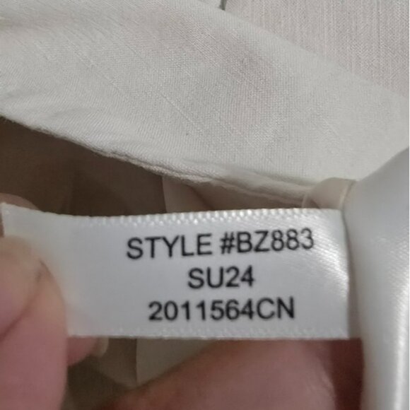 J. Crew Madelen Linen Blend Blazer Cream Size 6‎ - Picture 11 of 12